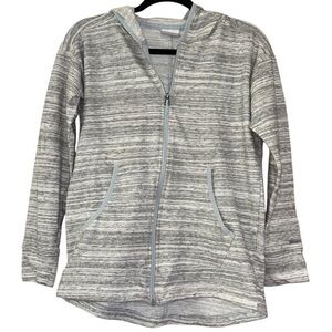 Columbia Zip Up Hooded Gray Sweatshirt Women’s XS Comfortable Casual Outdoor